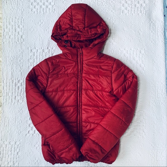 Sxy JNS Puffer Jacket in Dark Red | Color: Red | Size: 10g | Margie1919's Closet